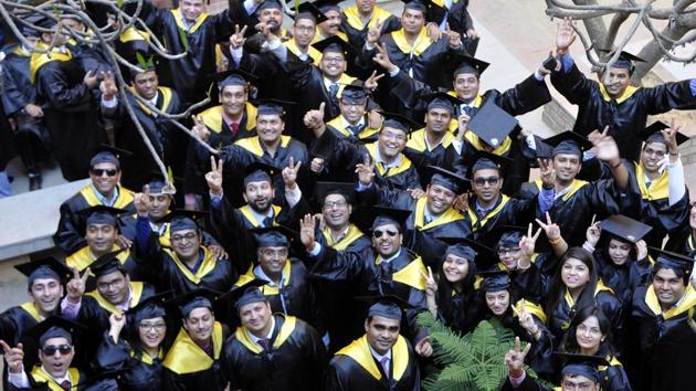 Out of all the graduating students, 65% were from engineering background.(HT Photo)