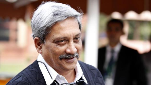 Goa chief minister Manohar Parrikar in New Delhi.(HT File Photo)