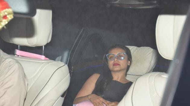 Rani Mukerji at Karan Johar’s house in Bandra.(Varinder Chawla)