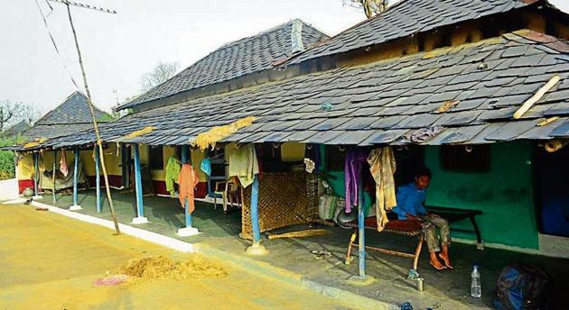 Once a beautiful village in Kangra, Kuther was submerged after construction of Pong Dam. The people affected by the dam were promised rehabilitation in Rajasthan but that never happened.(HT Photo) Once a beautiful village in Kangra, Kuther was submerged after construction of Pong Dam. The people affected by the dam were promised rehabilitation in Rajasthan but that never happened.(HT Photo)