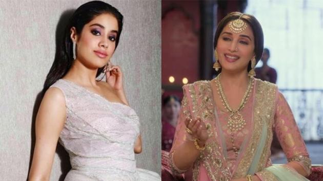 Janhvi Kapoor spoke about watching Madhuri Dixit in Sridevi’s role in Kalank. (Insta) Janhvi Kapoor spoke about watching Madhuri Dixit in Sridevi’s role in Kalank. (Insta)