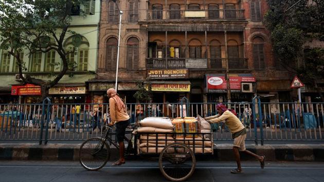 Presidency Boarding House in Kolkata. Most residents arrive seeking jobs, some pursuing education. Byomkesh Bakshi, the famous fictional detective, lived in one; as did his creator, author Sharadindu Bandyopadhyay. In the 2017 film Detective Byomkesh Bakshy, Presidency House was used in the set. When Tathagata Neogi from Heritage Walk Calcutta (HWC) visited the place, he found it in a “terrible state.” (Arijit Sen / HT Photo) Presidency Boarding House in Kolkata. Most residents arrive seeking jobs, some pursuing education. Byomkesh Bakshi, the famous fictional detective, lived in one; as did his creator, author Sharadindu Bandyopadhyay. In the 2017 film Detective Byomkesh Bakshy, Presidency House was used in the set. When Tathagata Neogi from Heritage Walk Calcutta (HWC) visited the place, he found it in a “terrible state.” (Arijit Sen / HT Photo)
