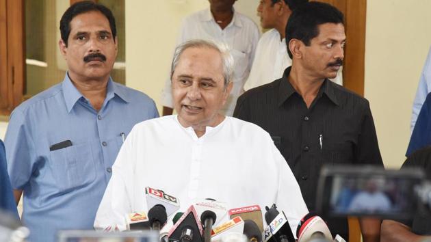 Odisha Chief Minister and Biju Janata Dal (BJD) president Naveen Patnaik announced the first list of BJD candidates for 9 of the 21 Lok Sabha seats and 54 of the 147 assembly seats in the state in Bhubaneshwar. (Arabinda Mahapatra / HT Photo) Odisha Chief Minister and Biju Janata Dal (BJD) president Naveen Patnaik announced the first list of BJD candidates for 9 of the 21 Lok Sabha seats and 54 of the 147 assembly seats in the state in Bhubaneshwar. (Arabinda Mahapatra / HT Photo)