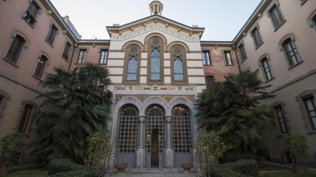 A general view of the Verdi Crypt at “Casa Verdi”. With around 60 residents who have all dedicated their lives to music, the sound of music in one form or another is everywhere. “This place is paradise,” says Marisa Terzi, 79, who arrived four months ago. (AFP) A general view of the Verdi Crypt at “Casa Verdi”. With around 60 residents who have all dedicated their lives to music, the sound of music in one form or another is everywhere. “This place is paradise,” says Marisa Terzi, 79, who arrived four months ago. (AFP)