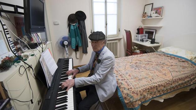 The home has also received donations, such as one of about six million euros ($6.8 million) from the daughter of Italian conductor Arturo Toscanini, which are subsequently invested. “We get room and board, there’s medical help. We’re looked after marvellously and we have everything: rooms to play the piano, a concert hall,” said pianist Raimondo Campisi, 71. (AFP) The home has also received donations, such as one of about six million euros ($6.8 million) from the daughter of Italian conductor Arturo Toscanini, which are subsequently invested. “We get room and board, there’s medical help. We’re looked after marvellously and we have everything: rooms to play the piano, a concert hall,” said pianist Raimondo Campisi, 71. (AFP)