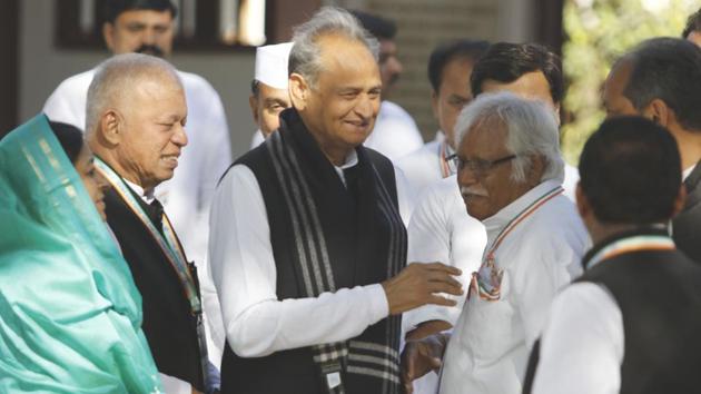 Rajasthan Chief minister Ashok Gehlot was among the leaders present at the screening committee meeting of Congress held in New Delhi on Sunday, March 17, 2019, to discuss party candidates from the state for Lok Sabha elections. (ANI File Photo) Rajasthan Chief minister Ashok Gehlot was among the leaders present at the screening committee meeting of Congress held in New Delhi on Sunday, March 17, 2019, to discuss party candidates from the state for Lok Sabha elections. (ANI File Photo)