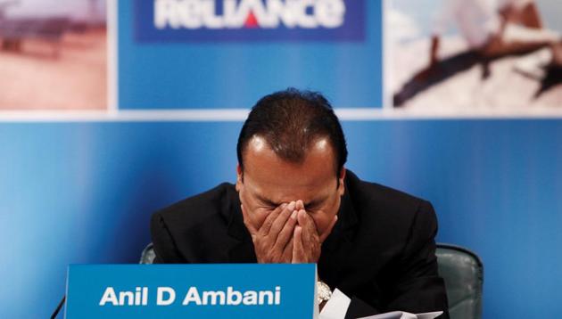 Anil Ambani, Chairman of the Reliance Anil Dhirubhai Ambani Group, attends the annual general meeting of Reliance Communication in Mumbai.(REUTERS)