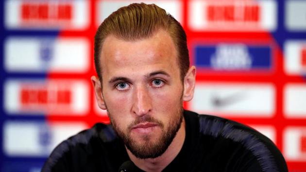England's Harry Kane during the press conference.(Action Images via Reuters)