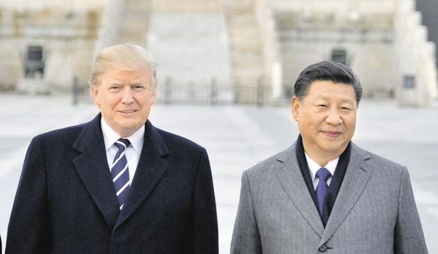 Though unstated, there is no doubt that the natural slowdown in the economy is being exacerbated by the continuing the US-China trade war. President Donald Trump has extended the deadline on imposition of 25% tariffs on nearly $500 billion of Chinese exports to the US in recognition that progress was being made in ongoing trade negotiations(AFP)