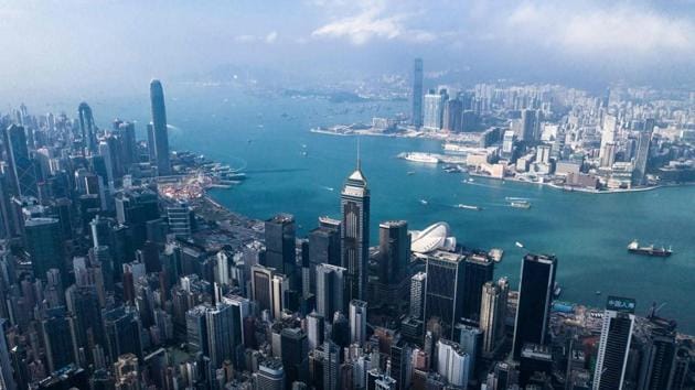 This aerial photo shows a general view of the skyline of Hong Kong.(AFP File Photo/Representative image)