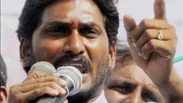 YSR Congress Party chief Jagan Mohan Reddy claimed that Andhra Pradesh Chief Minister N Chandrababu Naidu can “stoop to any level”.(PTI Photo) YSR Congress Party chief Jagan Mohan Reddy claimed that Andhra Pradesh Chief Minister N Chandrababu Naidu can “stoop to any level”.(PTI Photo)