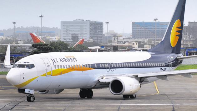 Jet Airways aircraft. (Mint file photo) Jet Airways aircraft. (Mint file photo)