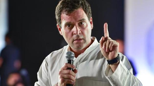 Congress President Rahul Gandhi speaks during an interactive session with IT Professionals "India Preneurs" ahead of Lok Sabha Election 2019 in Bengaluru, Monday, Mar 18, 2019. (PTI file photo) Congress President Rahul Gandhi speaks during an interactive session with IT Professionals "India Preneurs" ahead of Lok Sabha Election 2019 in Bengaluru, Monday, Mar 18, 2019. (PTI file photo)