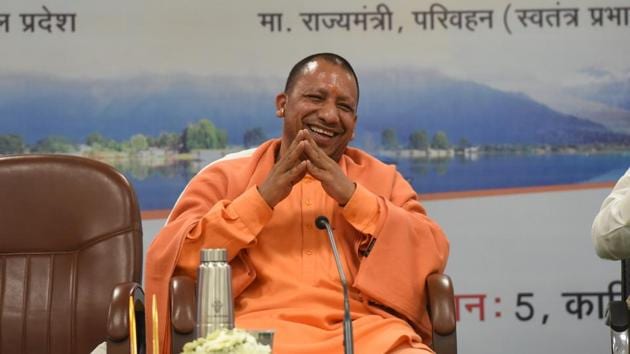 Despite constant attacks from the opposition, Adityanath appears confident about his ‘work for people’ and has predicted the BJP will win 74 Lok Sabha seats.(Subhankar Chakraborty/HT PHOTO)