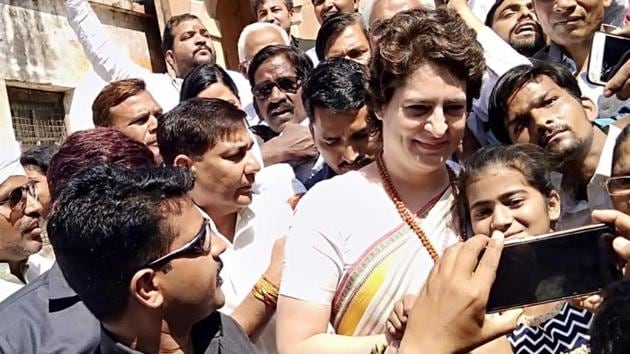 Priyanka Gandhi is undertaking a three-day Ganga Yatra in Uttar Pradesh.(Rajesh Kuma/HT)