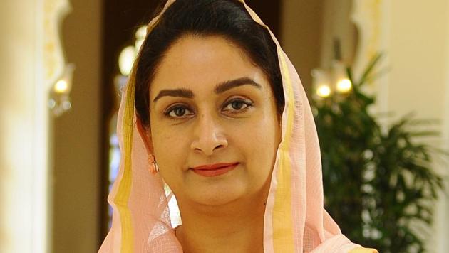 Union Minister Harsimrat Kaur is the two-time Member of Parliament from the Bathinda Lok Sabha constituency.(HT FIle Photo)