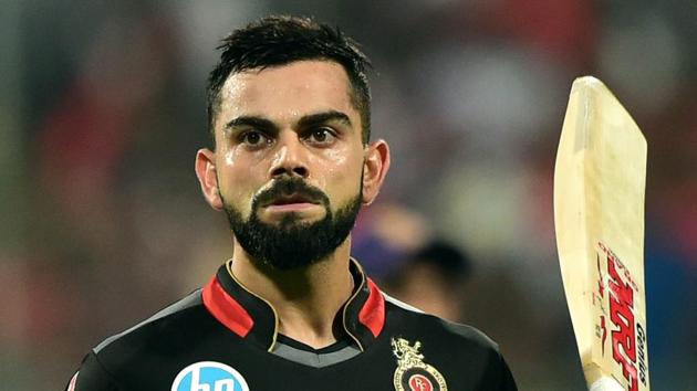 File image of Royal Challengers Banglaore skipper Virat Kohli.(PTI)