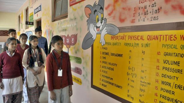 At least 92 schools in the district are running without government affiliation, as per figures provided by the state department of school education. (Photo by Gurminder Singh/Hindustan Times). (HT Photo)