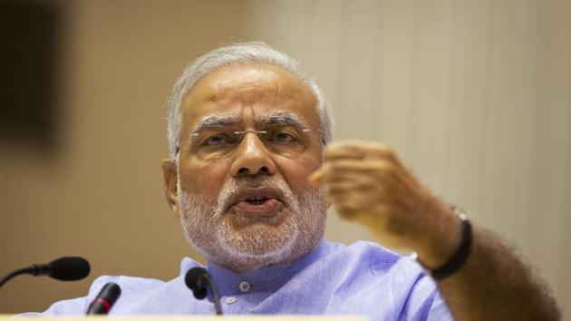 Prime Minister Narendra Modi said India voted in 2014 to shed the baggage of the past in pursuit of a better future.(AP)