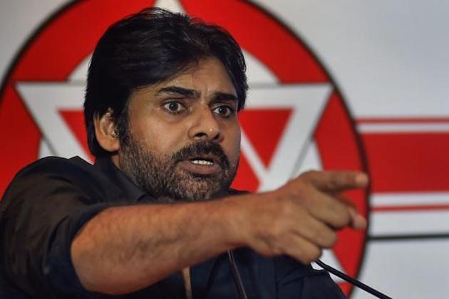 Actor-politician Pawan Kalyan’s Jana Sena party fared disastrously in the recent Lok Sabah and Assembly elections in Andhra Pradesh.(PTI FILE PHOTO)