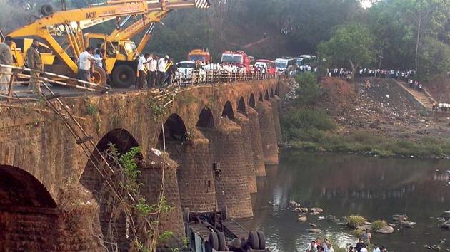 In the wake of the Himalaya Bridge collapse at Chhatrapati Shivaji Maharaj Terminus (CSMT) that killed six and injured 31, the Brihanmumbai Municipal Corporation (BMC) is planning quarterly, bi-annual and annual audits of all bridges in the city. (AFP) In the wake of the Himalaya Bridge collapse at Chhatrapati Shivaji Maharaj Terminus (CSMT) that killed six and injured 31, the Brihanmumbai Municipal Corporation (BMC) is planning quarterly, bi-annual and annual audits of all bridges in the city. (AFP)