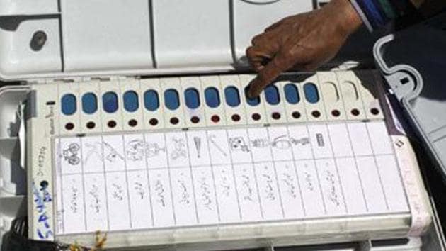 EVMs used in an election in Punjab.(HT Photo) EVMs used in an election in Punjab.(HT Photo)