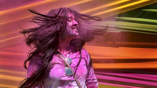 A girl is smeared in colours in Ahmedabad. Amritsar, Kanpur, Vrindavan, Varanasi, Ahmedabad, Tripura, Ludhiana, Bhopal are amongst the few cities that celebrate the festival in a grand manner. (Santosh Hirlekar / PTI) A girl is smeared in colours in Ahmedabad. Amritsar, Kanpur, Vrindavan, Varanasi, Ahmedabad, Tripura, Ludhiana, Bhopal are amongst the few cities that celebrate the festival in a grand manner. (Santosh Hirlekar / PTI)