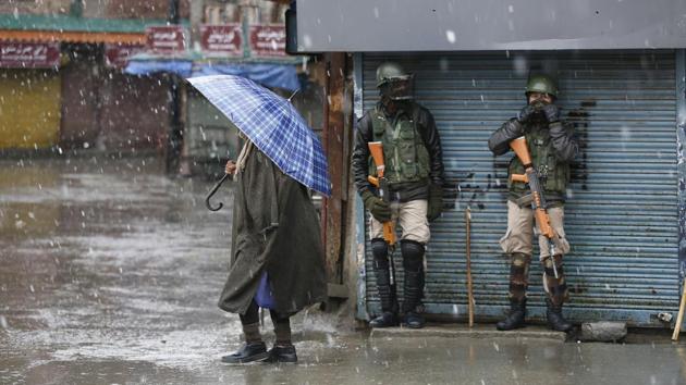 Two policemen were injured in a grenade attack in Jammu and Kashmir’s Sopore town on Thursday. The incident took place around 10.30 am. The Station House Officer (SHO) of Dangiwacha and his escort were injured, police said. Militants lobbed a grenade at a security forces party at main chowk area of Sopore, PTI quoted a police official as saying. (Mukhtar Khan / AP File) Two policemen were injured in a grenade attack in Jammu and Kashmir’s Sopore town on Thursday. The incident took place around 10.30 am. The Station House Officer (SHO) of Dangiwacha and his escort were injured, police said. Militants lobbed a grenade at a security forces party at main chowk area of Sopore, PTI quoted a police official as saying. (Mukhtar Khan / AP File)