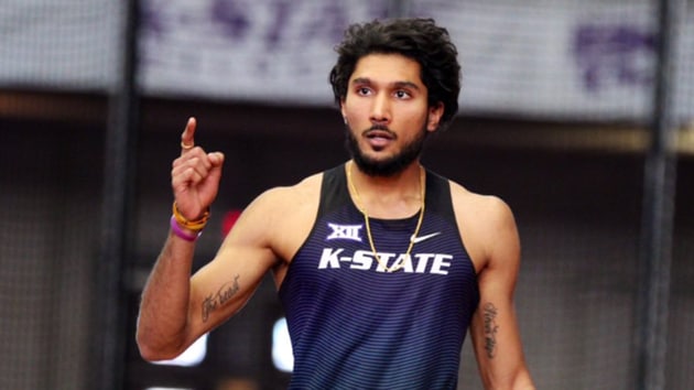 File image of Indian athlete Tejaswin Shankar(Tejaswin Shankar/ Twitter)