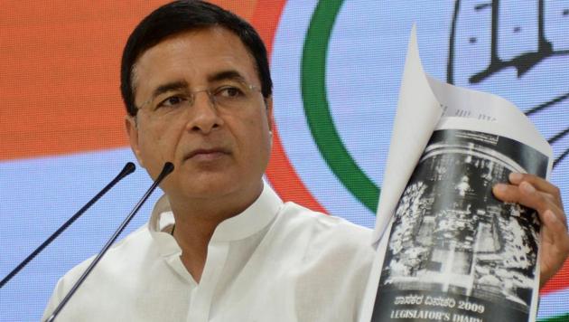 Congress party spokesperson Randeep Singh Surjewala addresses a press meet in New Delhi on March 22. (ANi Photo) Congress party spokesperson Randeep Singh Surjewala addresses a press meet in New Delhi on March 22. (ANi Photo)