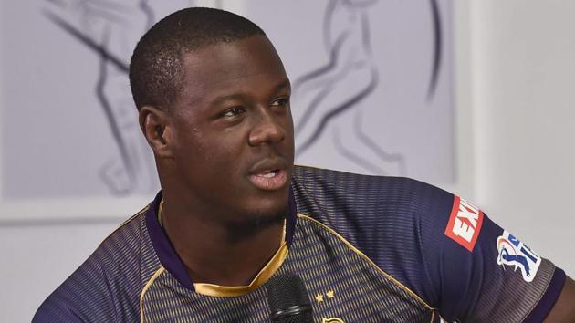 File image of Carlos Brathwaite. (PTI) File image of Carlos Brathwaite. (PTI)