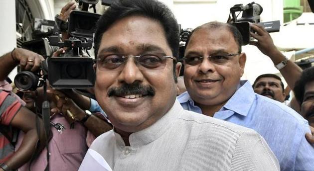 Rebel AIADMK leader TTV Dhinakaran in Chennai. (PTI File Photo) Rebel AIADMK leader TTV Dhinakaran in Chennai. (PTI File Photo)