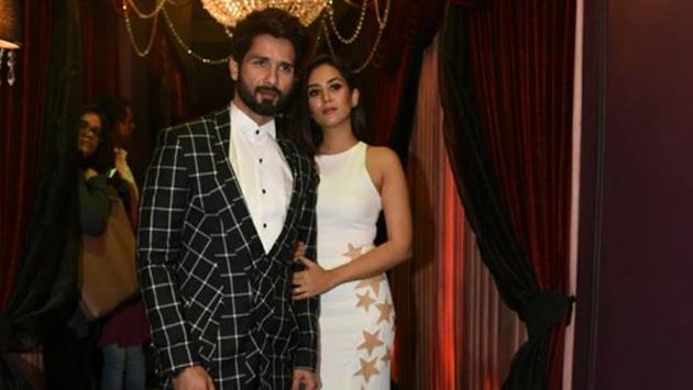Shahid Kapoor with wife Mira Rajput Shahid Kapoor with wife Mira Rajput