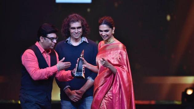 Deepika Padukone with writer-director Imtiaz Ali Deepika Padukone with writer-director Imtiaz Ali