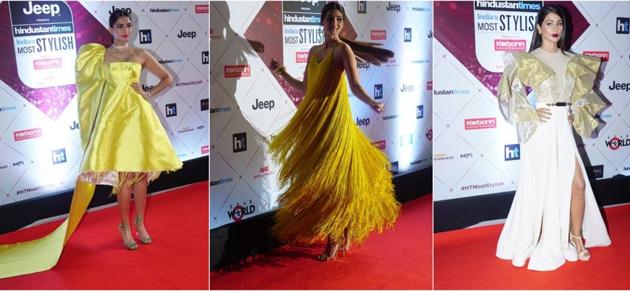Yellows, white and gold on these divas at the red carpet Yellows, white and gold on these divas at the red carpet