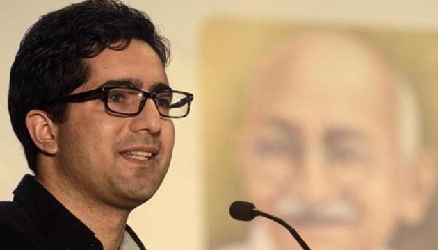 Former IAS officer Shah Faesal on Saturday said his recently formed party, Jammu and Kashmir Peoples Movement (JKPM), will not contest the upcoming Lok Sabha polls. (Photo by Ravindra Joshi/HT PHOTO)