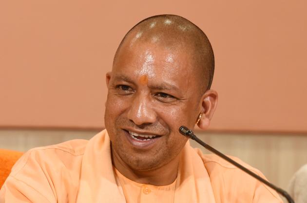 Lucknow , India - March 19, 2019: UP Chief minister Yogi Adityanath Pressconference at BJP Party office n Lucknow , India, on Tuesday, March 19, 2019. (Photo by Subhankar Chakraborty (Subhankar Chakraborty/HT PHOTO) Lucknow , India - March 19, 2019: UP Chief minister Yogi Adityanath Pressconference at BJP Party office n Lucknow , India, on Tuesday, March 19, 2019. (Photo by Subhankar Chakraborty (Subhankar Chakraborty/HT PHOTO)