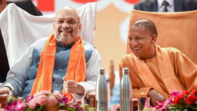 The Bharatiya Janata Party (BJP) will kick off its election campaign for the 2019 Lok Sabha polls with ‘Vijay Sankalp’ (victory pledge) rallies in Uttar Pradesh.(PTI File Photo)