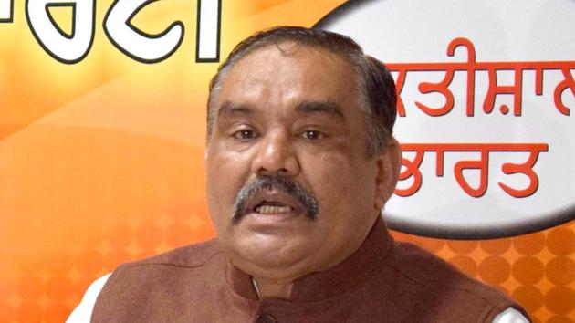 Punjab BJP chief and union minister Vijay Sampla(HT)