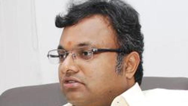 In the 2014 Lok Sabha elections, Karti had contested from Sivaganga but had lost and had come in fourth. (HT File Photo) In the 2014 Lok Sabha elections, Karti had contested from Sivaganga but had lost and had come in fourth. (HT File Photo)