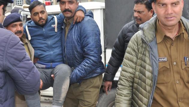 Himanshu Ahuja was rescued Monday morning, a week after he went missing on the Triund trek near McLeod Ganj in Himachal Pradesh. (HT PHOTO) Himanshu Ahuja was rescued Monday morning, a week after he went missing on the Triund trek near McLeod Ganj in Himachal Pradesh. (HT PHOTO)
