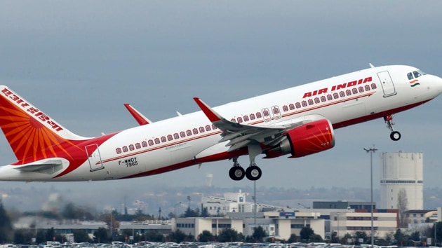 According to an Air India official, it was a third party advertisement and that the leftover boarding passes were printed recently.(PTI File) According to an Air India official, it was a third party advertisement and that the leftover boarding passes were printed recently.(PTI File)