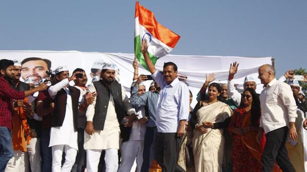 On Saturday, AAP convener and Delhi chief minister Arvind Kejriwal also met Jannayak Janta Party’s (JJP) Dushyant Chautala regarding a potential alliance. (Yogendra Kumar/HT File PHOTO) On Saturday, AAP convener and Delhi chief minister Arvind Kejriwal also met Jannayak Janta Party’s (JJP) Dushyant Chautala regarding a potential alliance. (Yogendra Kumar/HT File PHOTO)