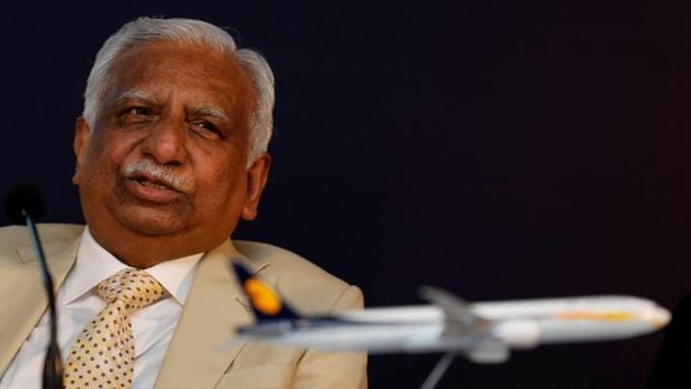 Jet Airways founder and chairman Naresh Goyal and his wife Anita Goyal will resign from the board of the crisis-hit airline, according to a regulatory filing. The decision was taken at the airline’s board meeting held today. (Danish Siddiqui / REUTERS File) Jet Airways founder and chairman Naresh Goyal and his wife Anita Goyal will resign from the board of the crisis-hit airline, according to a regulatory filing. The decision was taken at the airline’s board meeting held today. (Danish Siddiqui / REUTERS File)