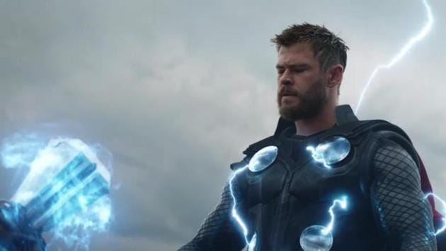 Chris Hemsworth’s Thor in a still from the latest Avengers Endgame trailer.