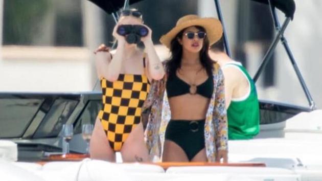 Priyanka Chopra and Sophie Turner on their Miami vacation.