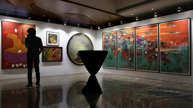 A firm owned by diamantaire Nirav Modi moved the Bombay high court (HC) on Monday, challenging the decision of a special court to allow the auction of artworks belonging to the jeweller, who has been arrested in London. The three-day auction is scheduled to begin today. (Danish Siddiqui / REUTERS File) A firm owned by diamantaire Nirav Modi moved the Bombay high court (HC) on Monday, challenging the decision of a special court to allow the auction of artworks belonging to the jeweller, who has been arrested in London. The three-day auction is scheduled to begin today. (Danish Siddiqui / REUTERS File)