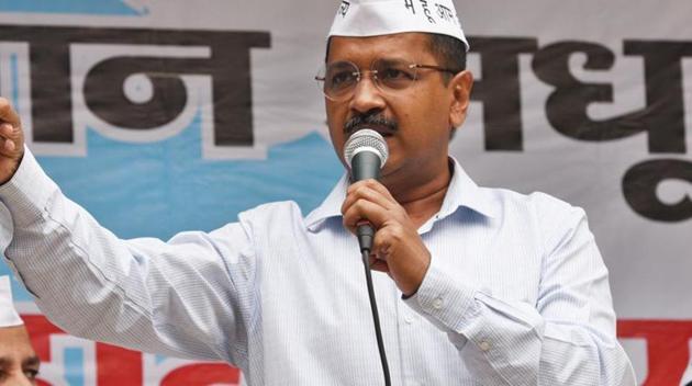 Delhi chief minister Arvind Kejriwal at AAP party office in New Delhi. (HT FIle Photo) Delhi chief minister Arvind Kejriwal at AAP party office in New Delhi. (HT FIle Photo)