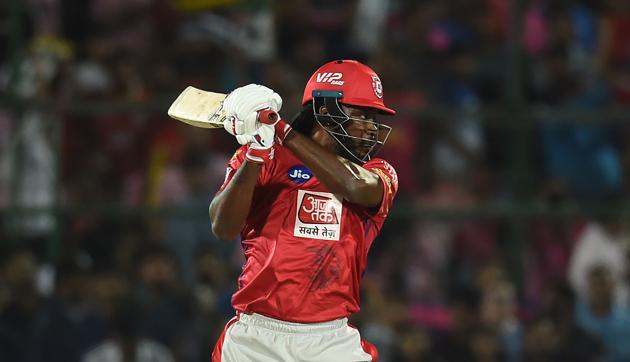 Chris Gayle played a fantastic innings of 79 runs from 47 balls. (AFP) Chris Gayle played a fantastic innings of 79 runs from 47 balls. (AFP)