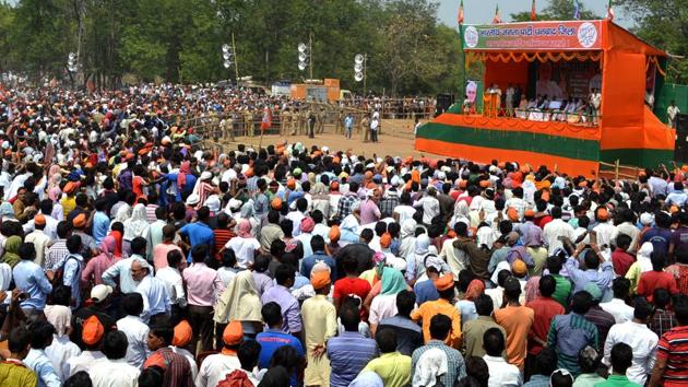People at Prime Minister Narendra Modi’s election rally ahead of the 2014 Lok Sabha polls in Dhanbad.(HT File Photo) People at Prime Minister Narendra Modi’s election rally ahead of the 2014 Lok Sabha polls in Dhanbad.(HT File Photo)